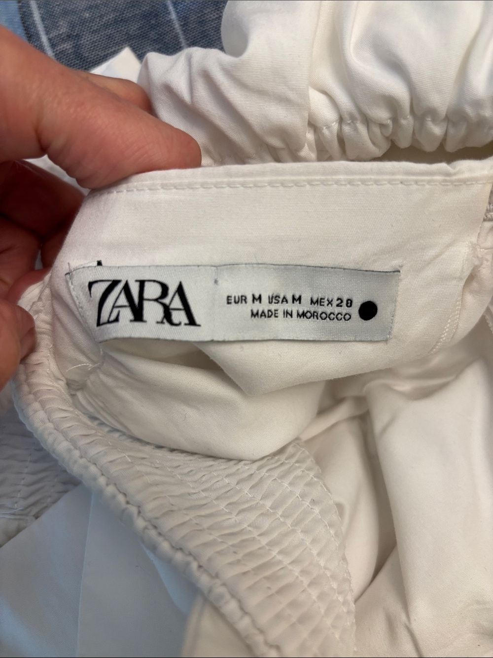 Zara Ruffled One-Shoulder Top, Medium - Picture 8 of 10